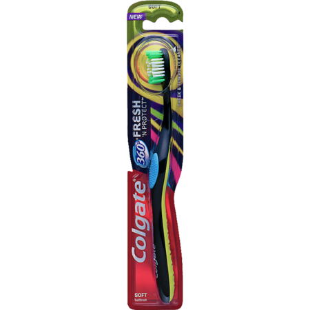 COLGATE Adult 360 Fresh 'N Protect 42mm Full Head Soft Toothbrush, PK72 168818